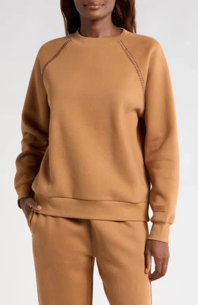 Ugg (r) Classic Cotton Blend Sweatshirt In Orange