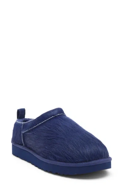 Ugg (r) Classic Micro Calf Hair Slipper In Blue