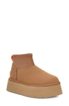 Ugg(r) Biscuit Suede Classic Mini Dipper Ankle Boots In Chestnut
