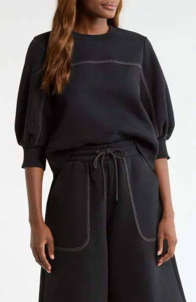 Ugg (r) Classic Puff Sleeve Top In Black