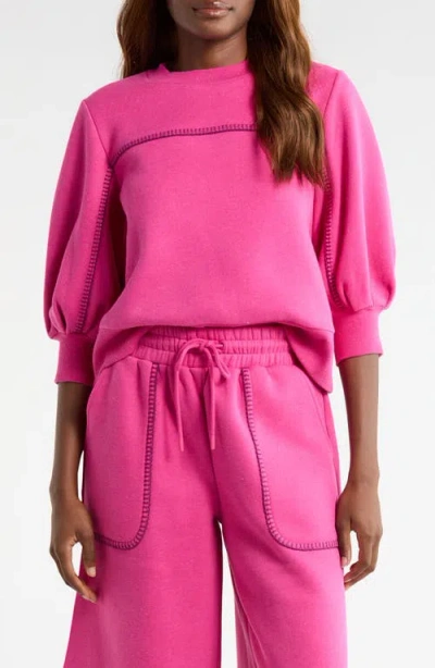 Ugg (r) Classic Puff Sleeve Top In Pink