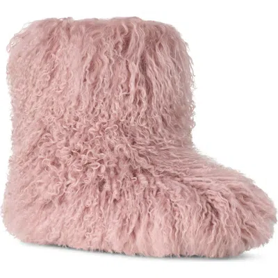 Ugg(r) Classic Short Fluff Momma Genuine Shearling Bootie In Pink