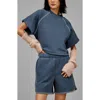 Ugg(r) Classic Short Sleeve Crewneck Sweatshirt In Desert Blue