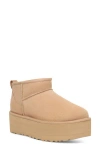 Ugg(r) Classic Ultra Mini Platform Boot In Driftwood