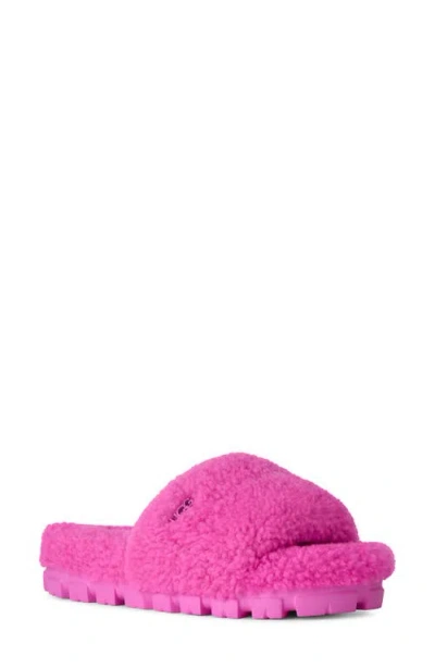 Ugg (r) Cozetta Curly Genuine Shearling Slide Slipper In Pink