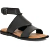 Ugg(r) Delray Ankle Strap Sandal In Black