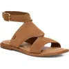 Ugg(r) Delray Ankle Strap Sandal In Chestnut
