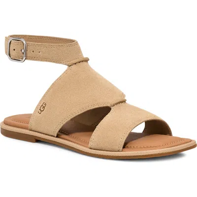 Ugg(r) Delray Ankle Strap Sandal In Mustard Seed