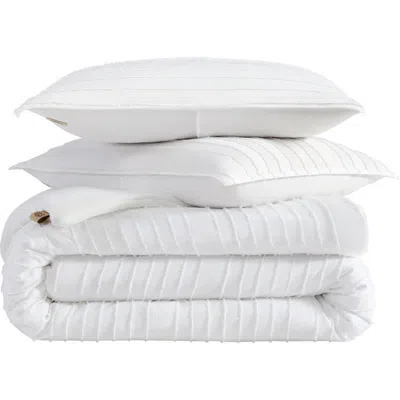 Ugg(r) Devon Comforter & Shams Set In Bright White Stripe