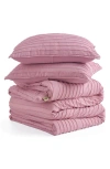 Ugg (r) Devon Texture Comforter & Shams Set In Pink