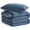Ugg (r) Devon Textured Comforter & Sham Set In Blue