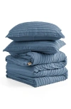 Ugg (r) Devon Textured Comforter & Shams Set In Blue