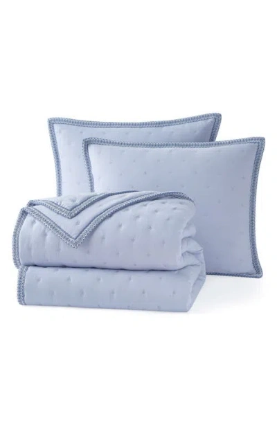 Ugg (r) Devon Braid Quilt & Shams Set In Blue