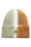 Ugg(r) Dip Dye Cotton Beanie In Chestnut Multi