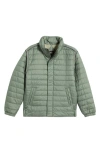 Ugg Braid Zip Jacket Green Stone In Green