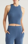 Ugg(r) Elaenia Cozy Knit Lite Tank Sweater In Desert Blue
