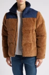 Ugg (r) Emette Fluff Puffer Jacket In Chestnut/mariner