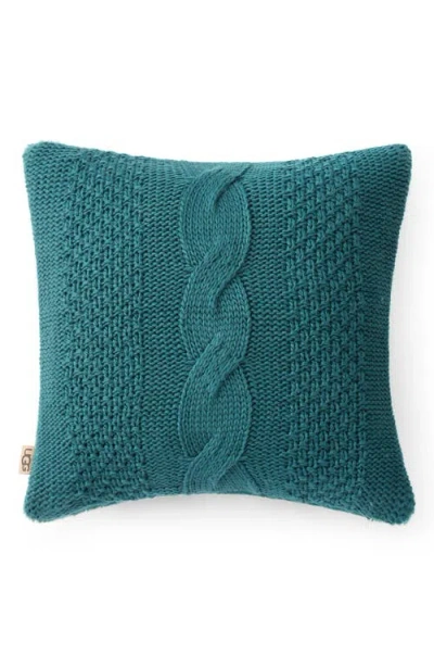 Ugg(r) Erie Cable Knit Accent Pillow In Chlorophyll