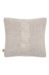 Ugg(r) Erie Cable Knit Accent Pillow In Oyster
