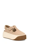 Ugg(r) Ez-duzzit Platform T-strap Sneaker In Mustard Seed