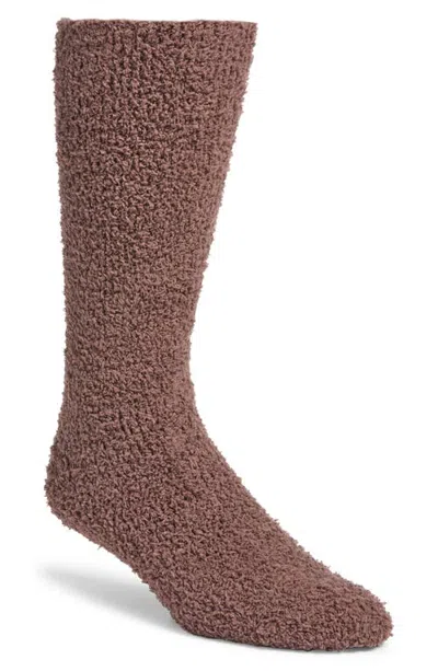 Ugg (r) Fincher Ultra Cozy Fleece Socks In Brown