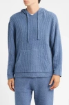 Ugg(r) Finnegan Rib Hoodie In Blue