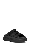Ugg(r) Goldenglow Platform Slide Sandal In Black