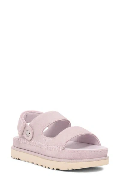 Ugg(r) Goldenstar Glide Platform Sandal In Bay Fog