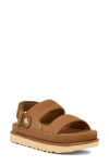 Ugg(r) Goldenstar Glide Platform Sandal In Chestnut