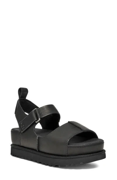 Ugg(r) Goldenstar Platform Sandal In Black