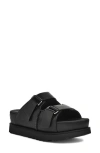 Ugg(r) Goldenstar Platform Slide Sandal In Black