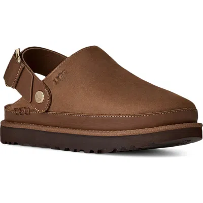 Ugg Goldenstar Villa Buckle-detail Mules In Brown