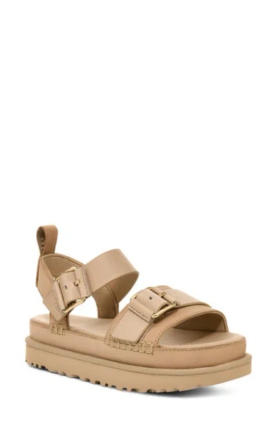 Ugg(r) Goldenstar Villa Platform Sandal In Mustard Seed