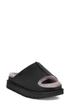 Ugg(r) Greenport Genuine Shearling Lined Slide Sandal In Black