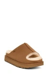 Ugg(r) Greenport Genuine Shearling Lined Slide Sandal In Chestnut