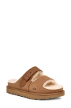 Ugg(r) Greenport Genuine Shearling Slide Sandal In Chestnut