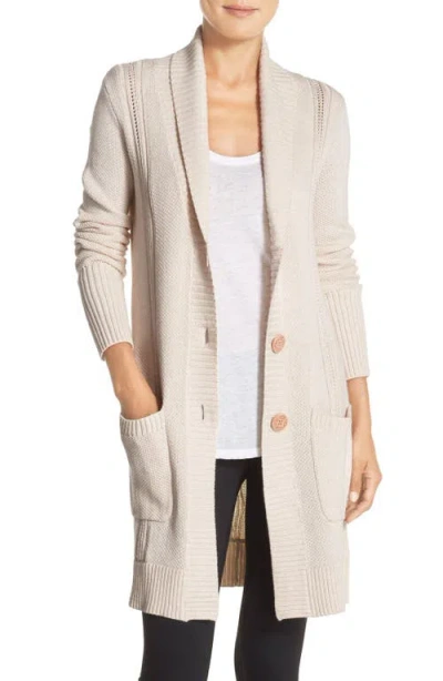 Ugg(r) 'hayley' Long Cardigan In White