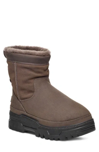 Ugg(r) Heritage Trailgazer Waterproof Genuine Shearling & Wool Boot In Thunder Cloud