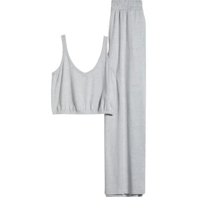 Ugg(r) Holsey Cropped Tank Pajamas In Grey Heather