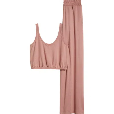 Ugg(r) Holsey Cropped Tank Pajamas In Pink Dawn