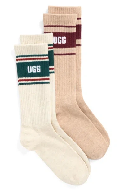 Ugg (r) Jedlyn Varsity 2-pack Crew Socks In Multi