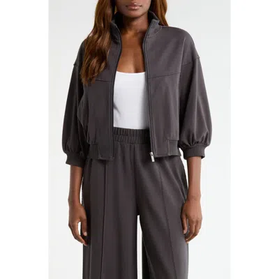 Ugg (r) Kayleigh Zip Front Jacket In Gray