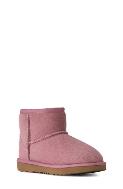 Ugg (r) Kids' Classic Mini Ii Water Resistant Genuine Shearling Boot In Pink