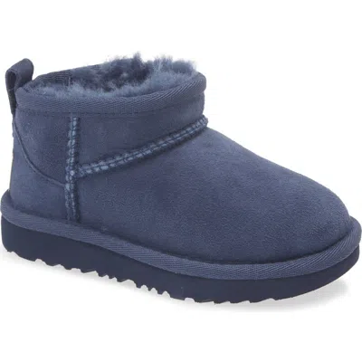 Ugg (r) Kids' Classic Ultra Mini Water Resistant Boot In Blue