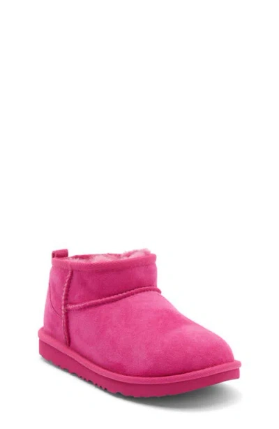 Ugg(r) Kids' Classic Ultra Water Resistant Genuine Shearling Mini Boot In Pink