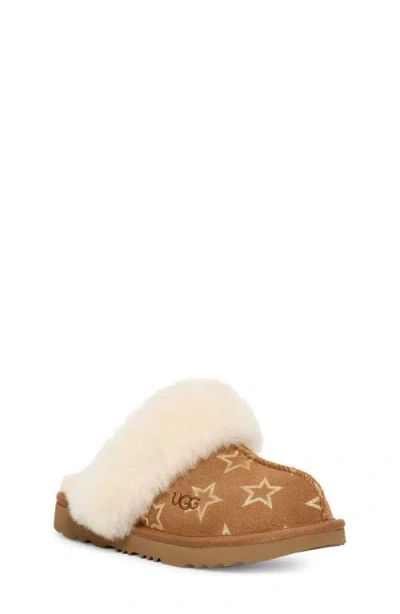 Ugg Chestnut Ugg Children's Cozy Ii Sheepskin Slippers