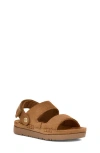 Ugg(r) Kids' Goldenstar Glide Platform Sandal In Chestnut