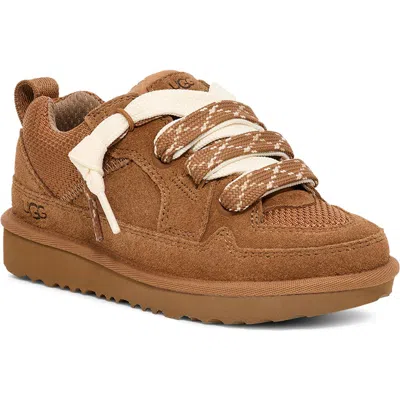 Ugg(r) Kids' Lo Lowmel Sneaker In Brown