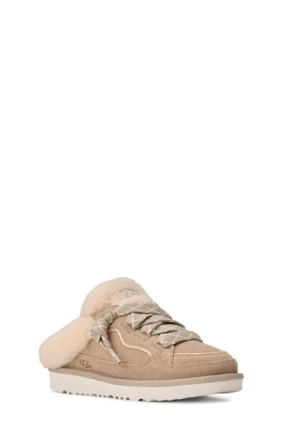 Ugg (r) Kids' Lowmel Pure™ Lined Lace-up Mule In Brown