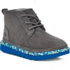 Ugg(r) Kids' Neumel Ii Water Resistant Chukka Boot In Charcoal Paint Swirl